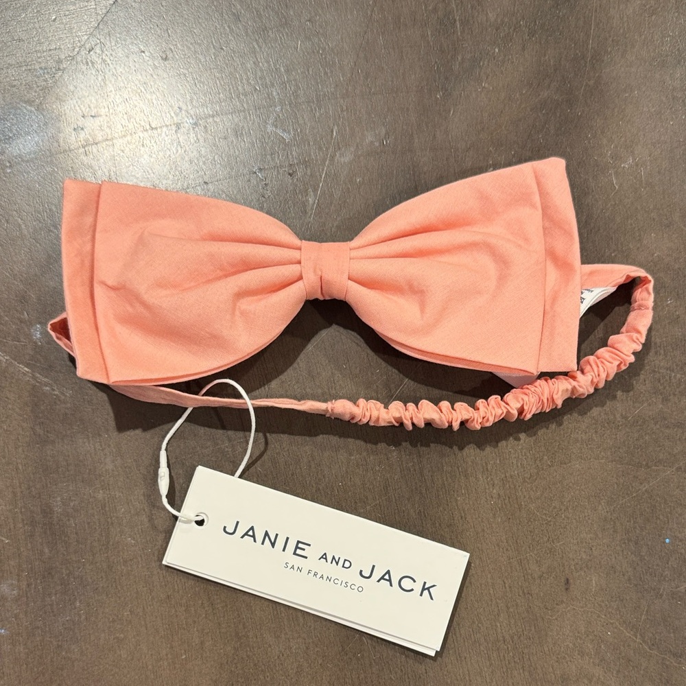 NWT Janie and Jack Pink Bow Headband